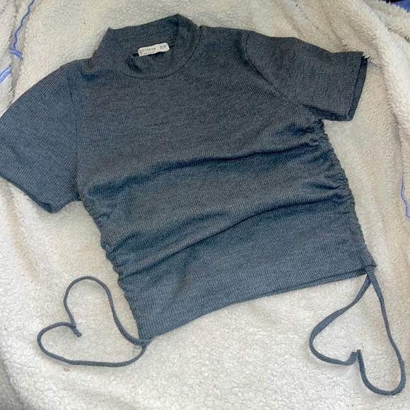 COTTON:ON XS crop top with strings to scrunch sides - Picture 1 of 3